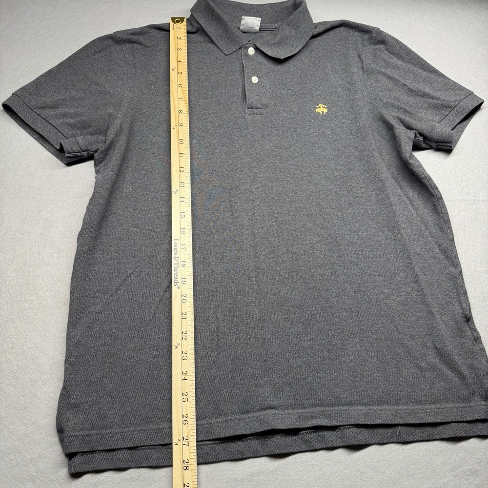 Brooks Brothers 1818 Performance Polo Men's XL Gray Slim Fit Cotton - Picture 5 of 8